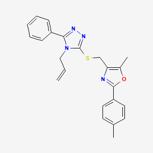 molecular formula C23H22N4OS B2633423 N-(3,4-二甲苯基)-6-异丙基-2-甲基咪唑并[2,1-b][1,3]噻唑-5-磺酰胺 CAS No. 1115892-92-6