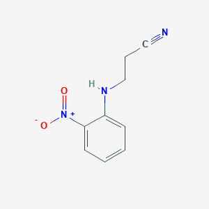 molecular formula C9H9N3O2 B2633429 3-[(2-硝基苯基)氨基]丙腈 CAS No. 33141-24-1
