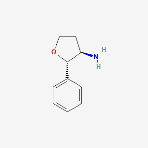 rel-(2S,3R)-2-phenyloxolan-3-amine