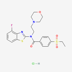 4-(ethylsulfonyl)-N-(4-fluorobenzo[d]thiazol-2-yl)-N-(2-morpholinoethyl)benzamide hydrochloride