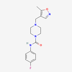 N-(4-fluorophenyl)-4-((5-methylisoxazol-4-yl)methyl)piperazine-1-carboxamide