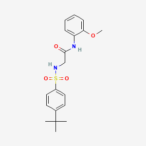 2-(4-tert-butylbenzenesulfonamido)-N-(2-methoxyphenyl)acetamide