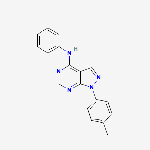 molecular formula C19H17N5 B2633454 N-(3-methylphenyl)-1-(4-methylphenyl)-1H-pyrazolo[3,4-d]pyrimidin-4-amine CAS No. 384374-30-5