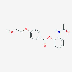 2-(Acetylamino)phenyl 4-(2-methoxyethoxy)benzoate