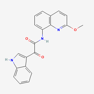 2-(1H-indol-3-yl)-N-(2-methoxyquinolin-8-yl)-2-oxoacetamide