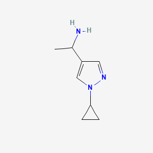 1-(1-cyclopropyl-1H-pyrazol-4-yl)ethan-1-amine