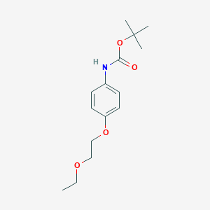 molecular formula C15H23NO4 B263348 Tert-butyl [4-(2-ethoxyethoxy)phenyl]carbamate 