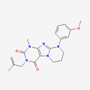 9-(3-methoxyphenyl)-1-methyl-3-(2-methylprop-2-enyl)-7,8-dihydro-6H-purino[7,8-a]pyrimidine-2,4-dione