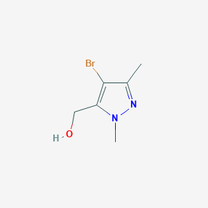 molecular formula C6H9BrN2O B2633544 (4-溴-1,3-二甲基-1H-吡唑-5-基)甲醇 CAS No. 1374868-77-5