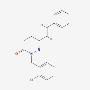 2-(2-chlorobenzyl)-6-styryl-4,5-dihydro-3(2H)-pyridazinone