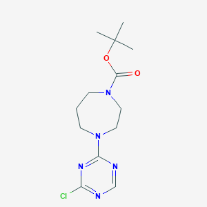 Tert-butyl 4-(4-chloro-1,3,5-triazin-2-yl)-1,4-diazepane-1-carboxylate