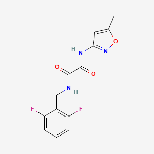 molecular formula C13H11F2N3O3 B2633547 N1-(2,6-difluorobenzyl)-N2-(5-methylisoxazol-3-yl)oxalamide CAS No. 941998-42-1