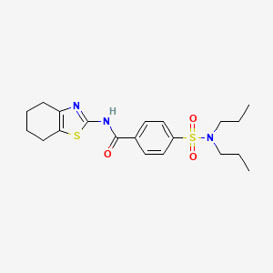 4-(dipropylsulfamoyl)-N-(4,5,6,7-tetrahydro-1,3-benzothiazol-2-yl)benzamide