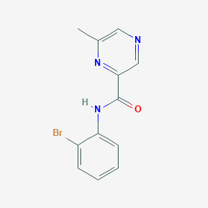 molecular formula C12H10BrN3O B2633575 N-(2-Bromophenyl)-6-methylpyrazine-2-carboxamide CAS No. 2415520-08-8