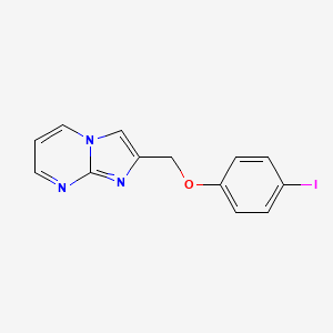 molecular formula C13H10IN3O B2633584 2-[(4-碘苯氧基)甲基]咪唑并[1,2-a]嘧啶 CAS No. 514186-43-7