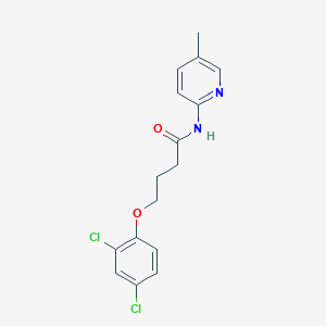 molecular formula C16H16Cl2N2O2 B263360 4-(2,4-dichlorophenoxy)-N-(5-methylpyridin-2-yl)butanamide 