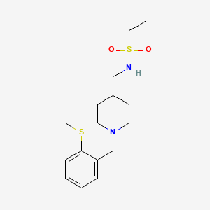 N-((1-(2-(methylthio)benzyl)piperidin-4-yl)methyl)ethanesulfonamide