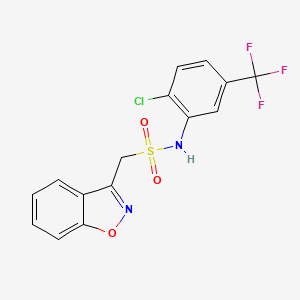 1-(benzo[d]isoxazol-3-yl)-N-(2-chloro-5-(trifluoromethyl)phenyl)methanesulfonamide