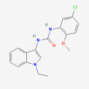 1-(5-chloro-2-methoxyphenyl)-3-(1-ethyl-1H-indol-3-yl)urea