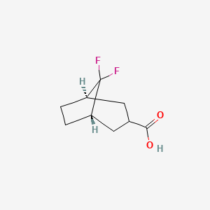 molecular formula C9H12F2O2 B2633615 (3-exo)-8,8-Difluorobicyclo[3.2.1]octane-3-carboxylic acid CAS No. 1447942-37-1