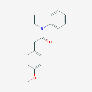 molecular formula C17H19NO2 B263363 N-ethyl-2-(4-methoxyphenyl)-N-phenylacetamide 
