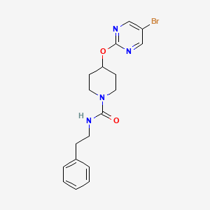 4-(5-Bromopyrimidin-2-yl)oxy-N-(2-phenylethyl)piperidine-1-carboxamide