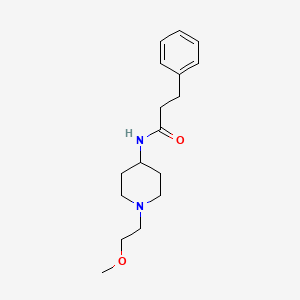 N-(1-(2-methoxyethyl)piperidin-4-yl)-3-phenylpropanamide
