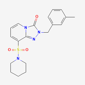 molecular formula C19H22N4O3S B2633648 2-(3-甲基苄基)-8-(哌啶-1-磺酰基)-[1,2,4]三唑并[4,3-a]吡啶-3(2H)-酮 CAS No. 1251584-44-7