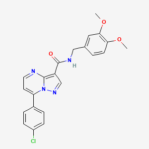 molecular formula C22H19ClN4O3 B2633659 2-[1-(1H-indol-2-ylcarbonyl)piperidin-4-yl]-N-isopropylacetamide CAS No. 1251548-77-2
