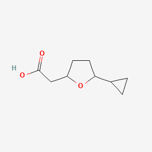 2-(5-cyclopropyloxolan-2-yl)acetic acid, Mixture of diastereomers