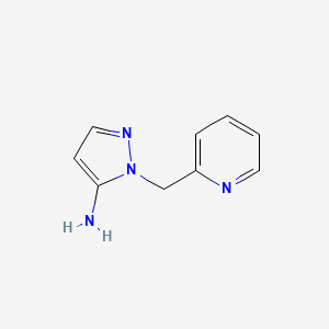 molecular formula C9H10N4 B2633676 1-(pyridin-2-ylmethyl)-1H-pyrazol-5-amine CAS No. 956779-00-3