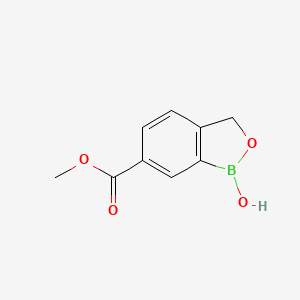 molecular formula C9H9BO4 B2633679 Methyl 1-hydroxy-1,3-dihydro-2,1-benzoxaborole-6-carboxylate CAS No. 1800305-79-6