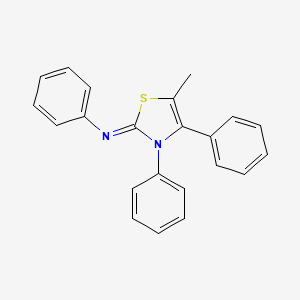 molecular formula C22H18N2S B2633683 5-methyl-N,3,4-triphenyl-1,3-thiazol-2-imine CAS No. 392236-95-2