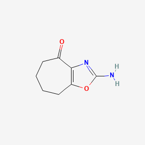 2-Amino-5,6,7,8-tetrahydrocyclohepta[d][1,3]oxazol-4-one