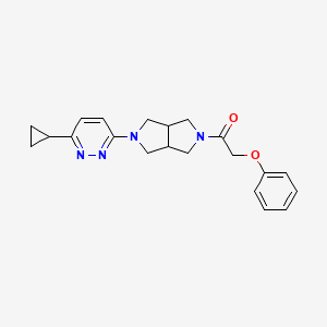 1-[2-(6-Cyclopropylpyridazin-3-yl)-1,3,3a,4,6,6a-hexahydropyrrolo[3,4-c]pyrrol-5-yl]-2-phenoxyethanone