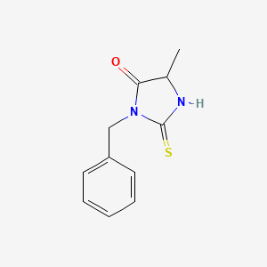 molecular formula C11H12N2OS B2633694 1-苄基-4-甲基-2-硫代-4,5-二氢-1H-咪唑-5-酮 CAS No. 36017-41-1