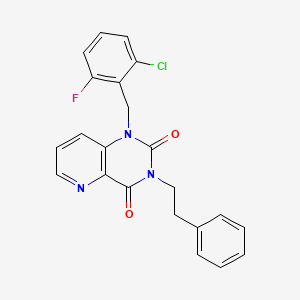 1-(2-chloro-6-fluorobenzyl)-3-phenethylpyrido[3,2-d]pyrimidine-2,4(1H,3H)-dione