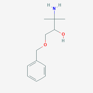 molecular formula C12H19NO2 B2633709 3-Amino-1-(benzyloxy)-3-methylbutan-2-ol CAS No. 1310065-28-1