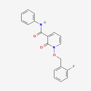 1-[(2-fluorophenyl)methoxy]-2-oxo-N-phenylpyridine-3-carboxamide