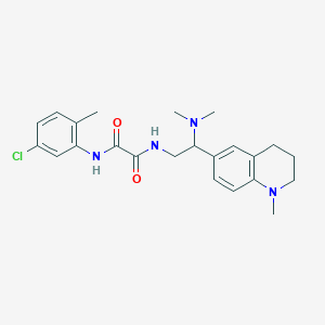 molecular formula C23H29ClN4O2 B2633736 N1-(5-氯-2-甲基苯基)-N2-(2-(二甲氨基)-2-(1-甲基-1,2,3,4-四氢喹啉-6-基)乙基)草酰胺 CAS No. 921923-78-6