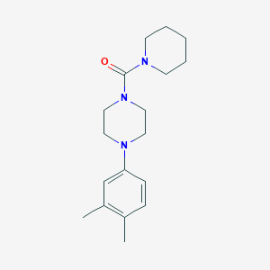 molecular formula C18H27N3O B2633740 1-(3,4-二甲苯基)-4-(哌啶-1-羰基)哌嗪 CAS No. 501104-34-3