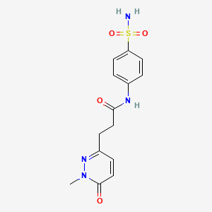 3-(1-methyl-6-oxo-1,6-dihydropyridazin-3-yl)-N-(4-sulfamoylphenyl)propanamide
