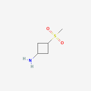molecular formula C5H11NO2S B2633751 trans-3-Methylsulfonylcyclobutylamine CAS No. 1363381-54-7