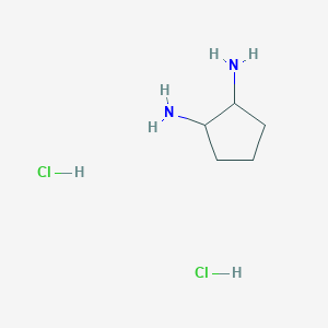molecular formula C5H14Cl2N2 B2633763 Cyclopentane-1,2-diamine dihydrochloride CAS No. 121187-63-1