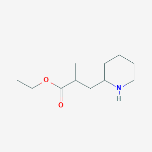 molecular formula C11H21NO2 B2633771 Ethyl 2-methyl-3-piperidin-2-ylpropanoate CAS No. 2106669-77-4