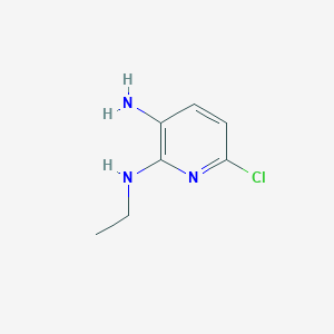 molecular formula C7H10ClN3 B2633805 6-氯-2-N-乙基吡啶-2,3-二胺 CAS No. 380378-92-7