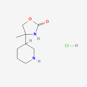 4-Methyl-4-(piperidin-3-yl)-1,3-oxazolidin-2-one hydrochloride