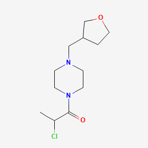 2-Chloro-1-[4-(oxolan-3-ylmethyl)piperazin-1-yl]propan-1-one