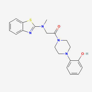 2-(Benzo[d]thiazol-2-yl(methyl)amino)-1-(4-(2-hydroxyphenyl)piperazin-1-yl)ethanone