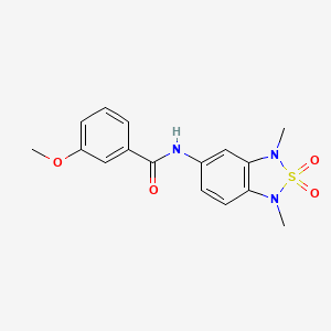 N-(1,3-dimethyl-2,2-dioxido-1,3-dihydrobenzo[c][1,2,5]thiadiazol-5-yl)-3-methoxybenzamide